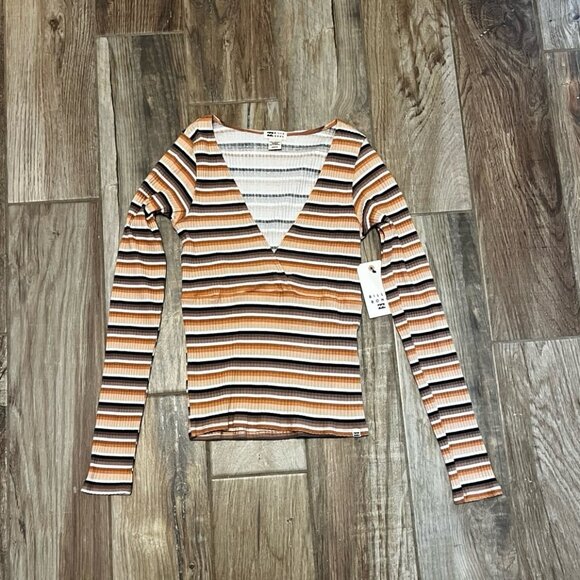 Billabong Womens Taking Time Long Sleeve Top - Picture 2 of 3